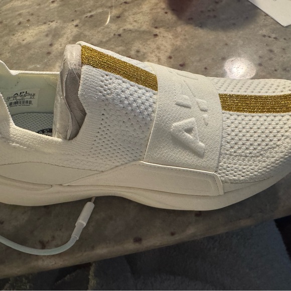 APL Shoes - APL Ivory and Gold TechLoom Bliss Sneakers